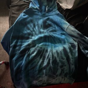 Blue Tie-Dye Hoodie